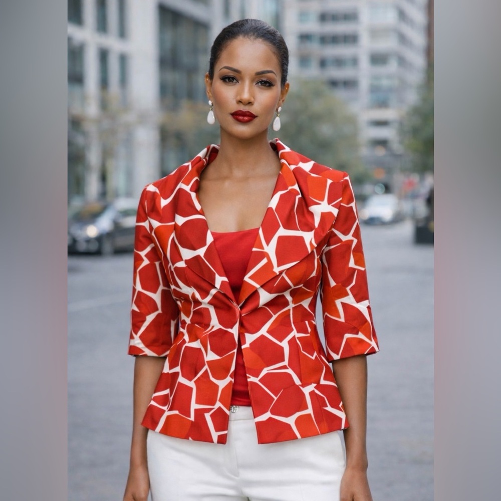 Classiques Entier Vibrant Red Blazer